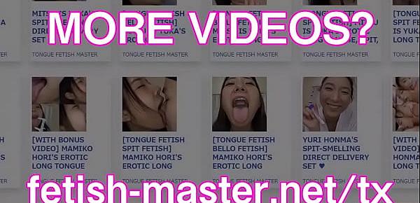  Japanese Asian Tongue Spit Face Nose Licking Sucking Kissing Handjob Fetish - More at fetish-master.net